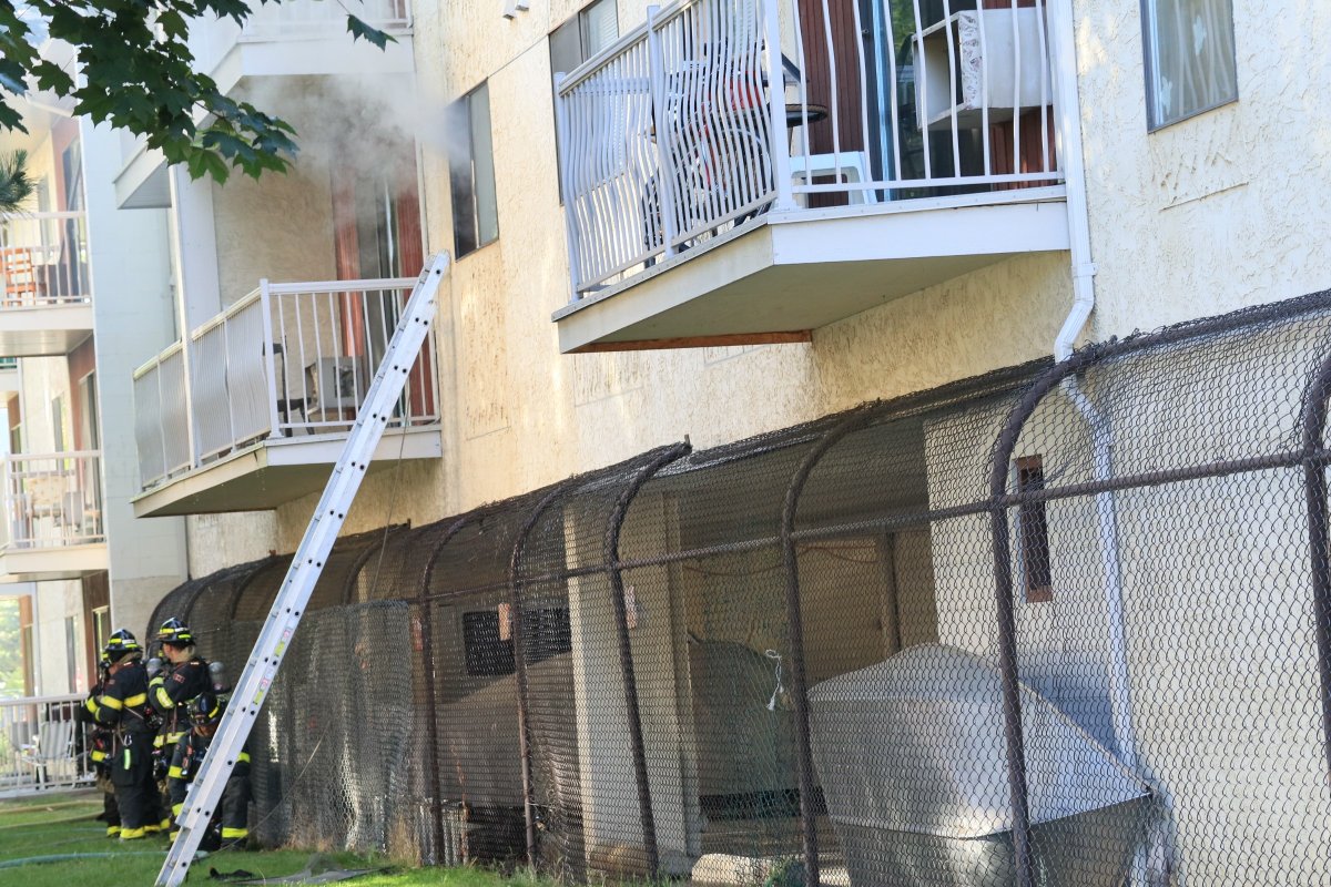The Kelowna Fire Department responded to a report of a fire on Thursday morning. 