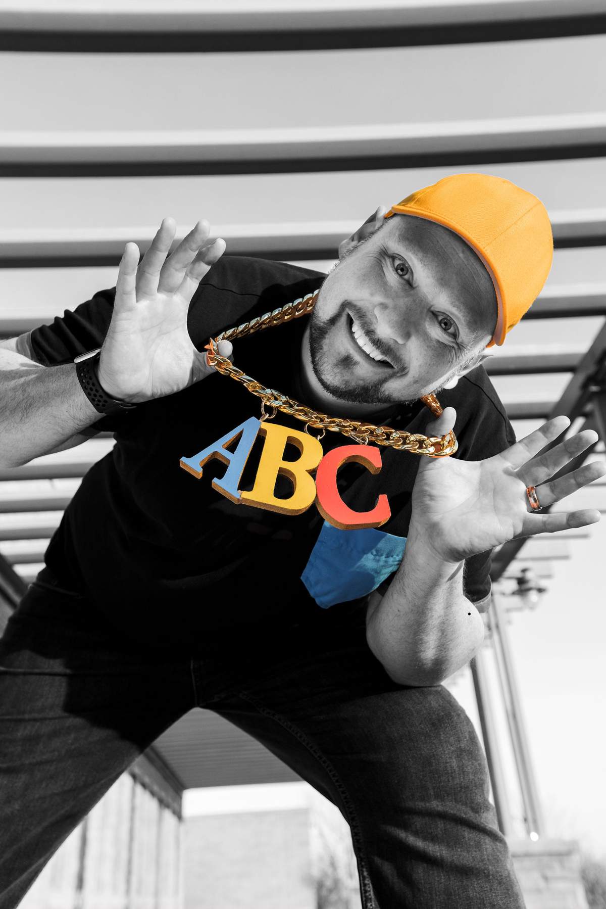 Lexy the Rap Dad combines beats with his stories. He visits schools and hospitals to share his love of literacy.