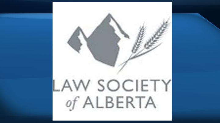 A file photo of the logo for the Law Society of Alberta.