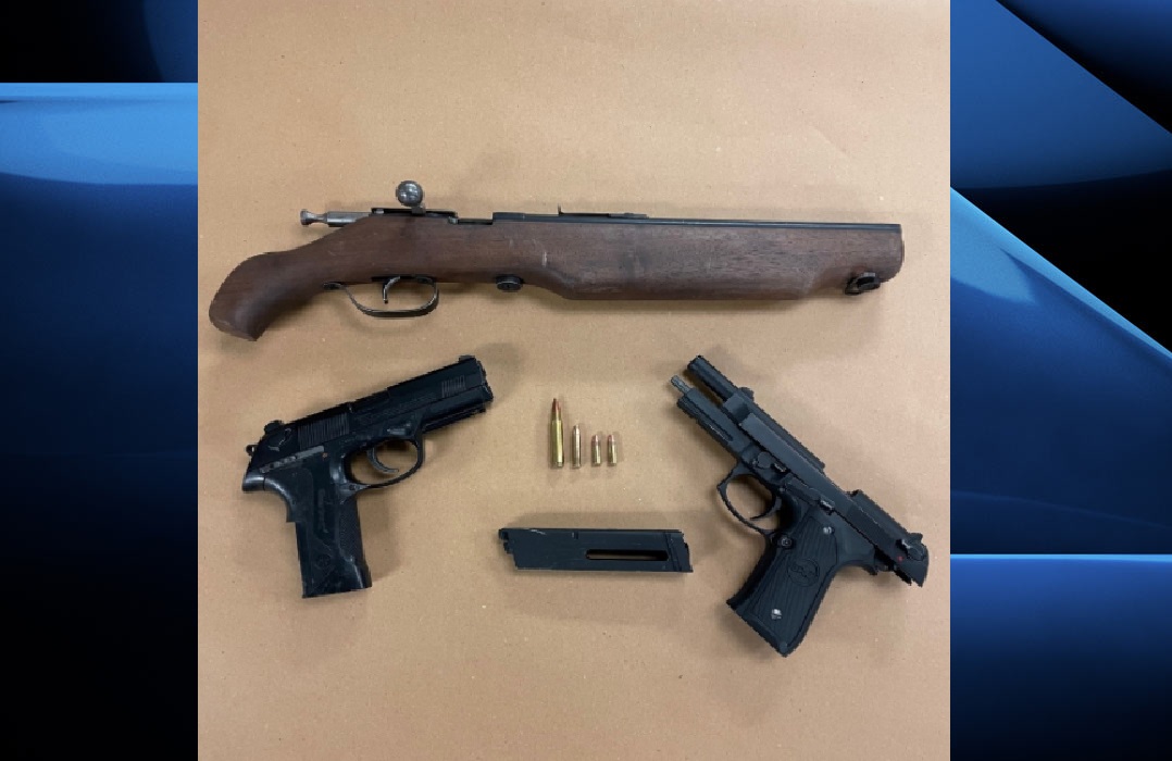 A photograph from London police of the items officers allegedly seized during a search of a home in Old East Village.