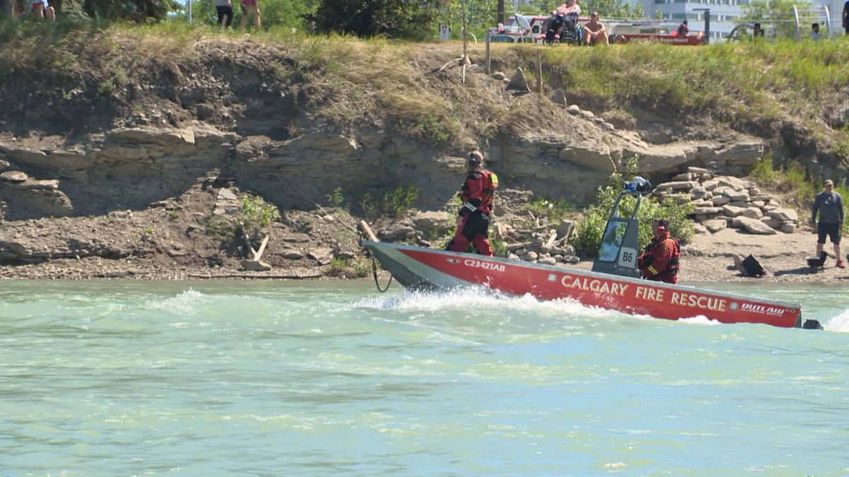 Emergency crews conducted multiple water rescues in Calgary on Saturday, June 26, 2021.