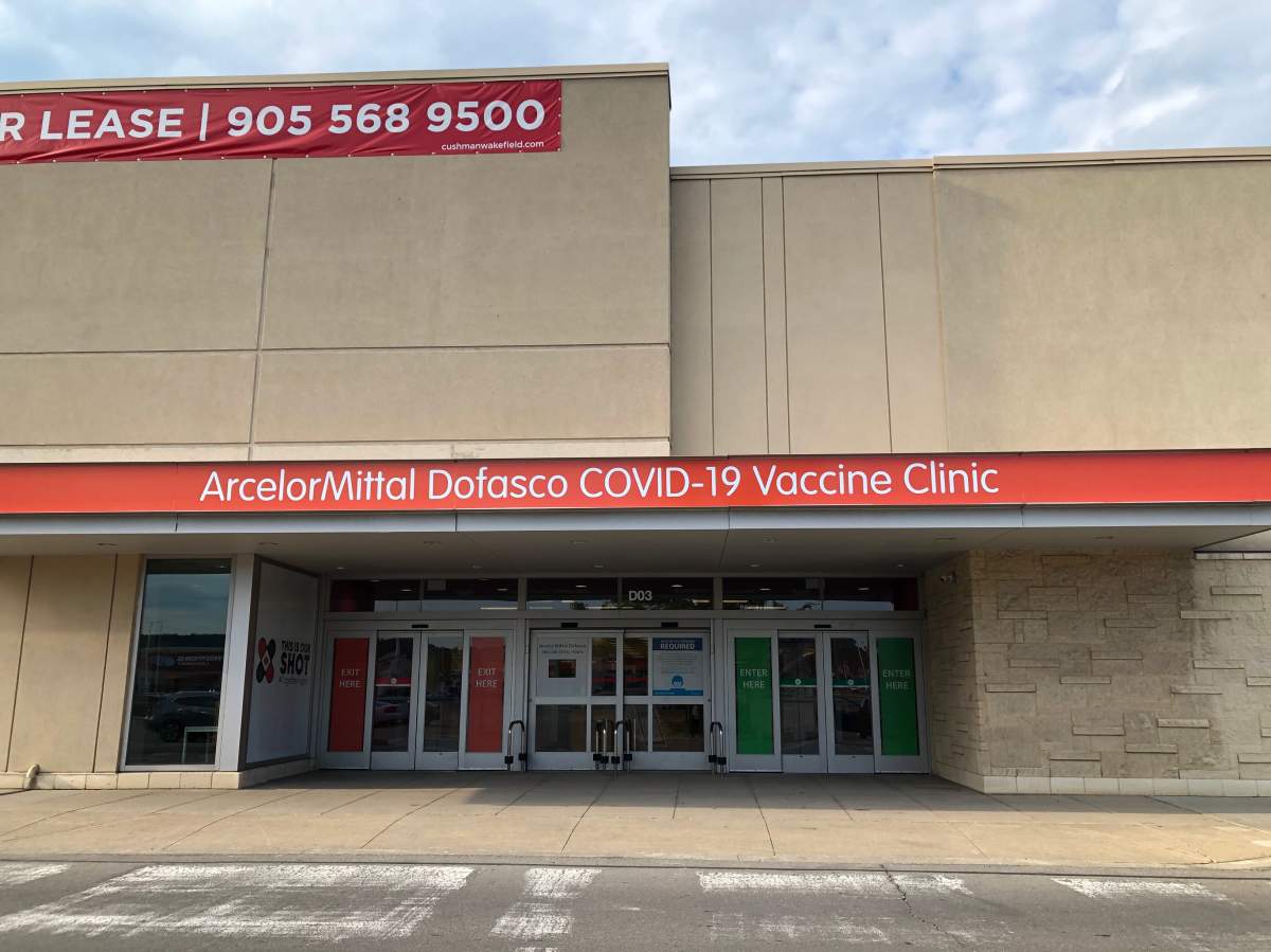 ArcelorMittal Dofasco and Hamilton public health are hosting a COVID-19 vaccine clinic at the Centre on Barton that's scheduled to open on June 21.