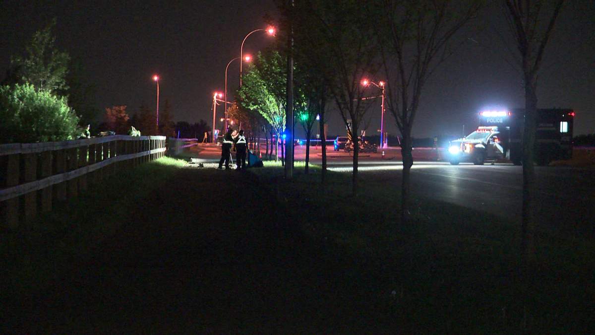 Drivers were asked to avoid the area of 142 Street and 153 Avenue on Wednesday evening as police investigated the fatal collision.