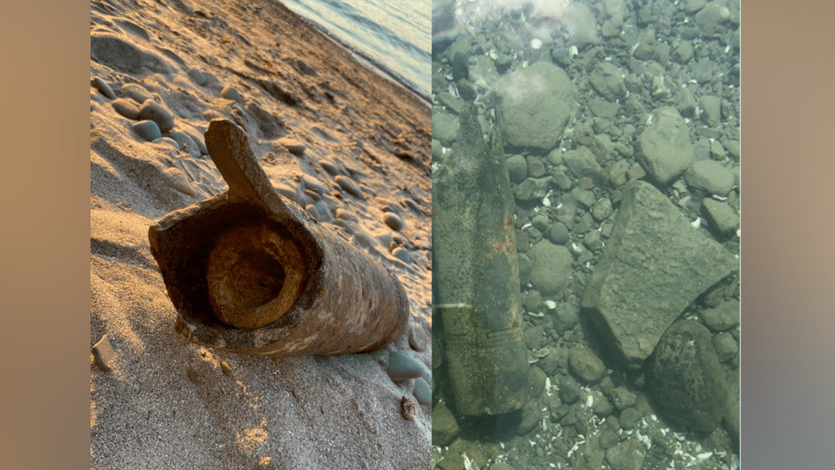 Police near Niagara-on-the-Lake say they used explosives to detonate a Second World War-era artillery shell found by a resident in Lake Ontario on June 1, 2021. 