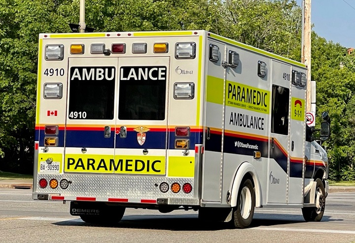 Ottawa paramedics were called to the Vanier Parkway before 9 a.m. on Thursday for a collision between a school bus and another vehicle.