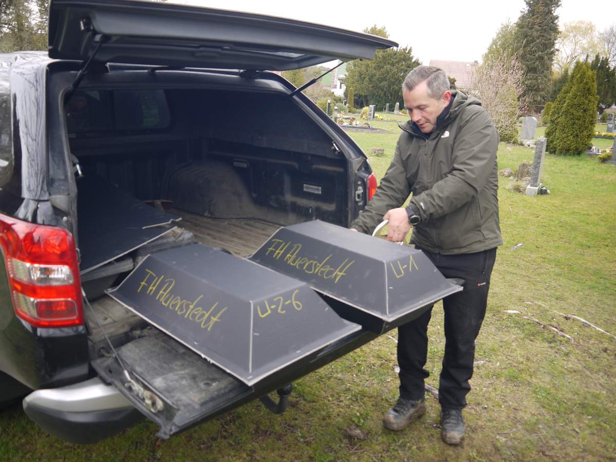 Remains exhumed from the grave were turned over to the German War Graves Commission. Courtesy: Andreas Metzmacher