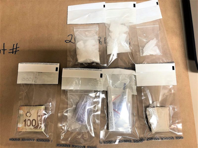 An RCMP photo shows the illegal drugs investigators say were seized at 38-year-old Robert Pettitt’s home on Thursday, June 17, 2021. 