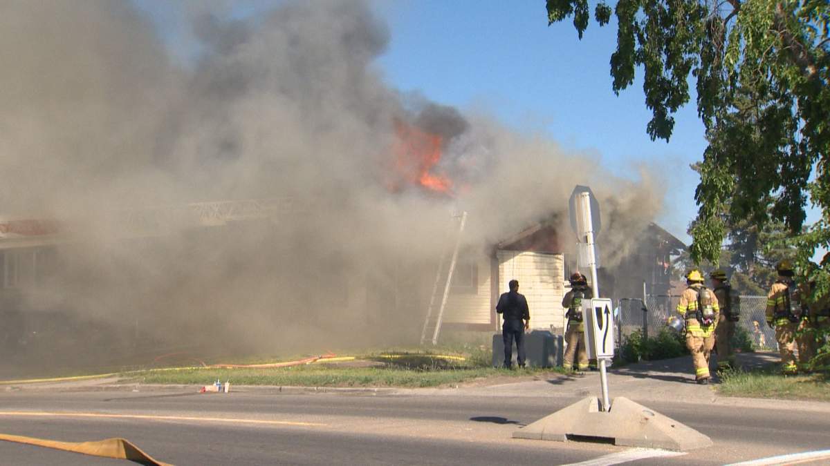 Calgary crews responded to a house fire in the 3000 block of Radcliffe Drive S.E. on Wednesday, June 30, 2021.