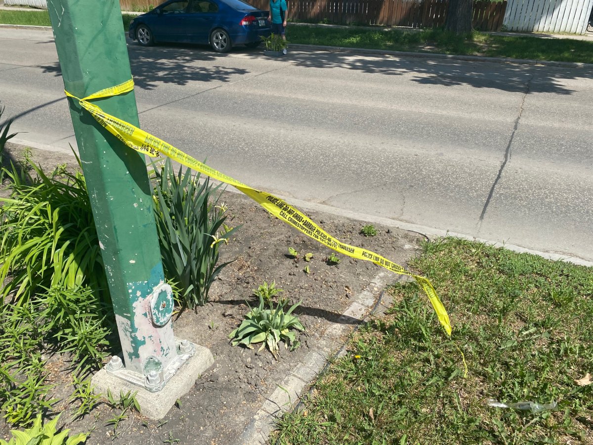 Winnipeg police say a motorcycle driver was taken to hospital in stable condition following a collision with a marked cruiser Friday evening.