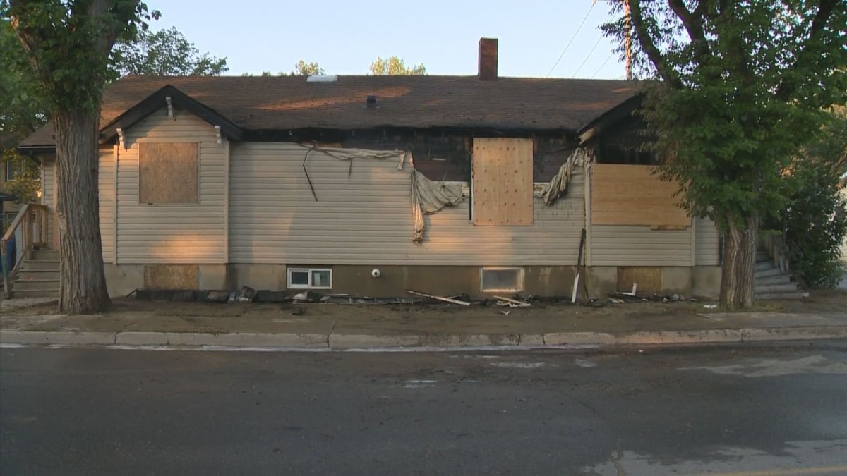 Regina fire crews were called to a house fire on the 1400 block of 12th Avenue shortly before 3 a.m. Monday. 
