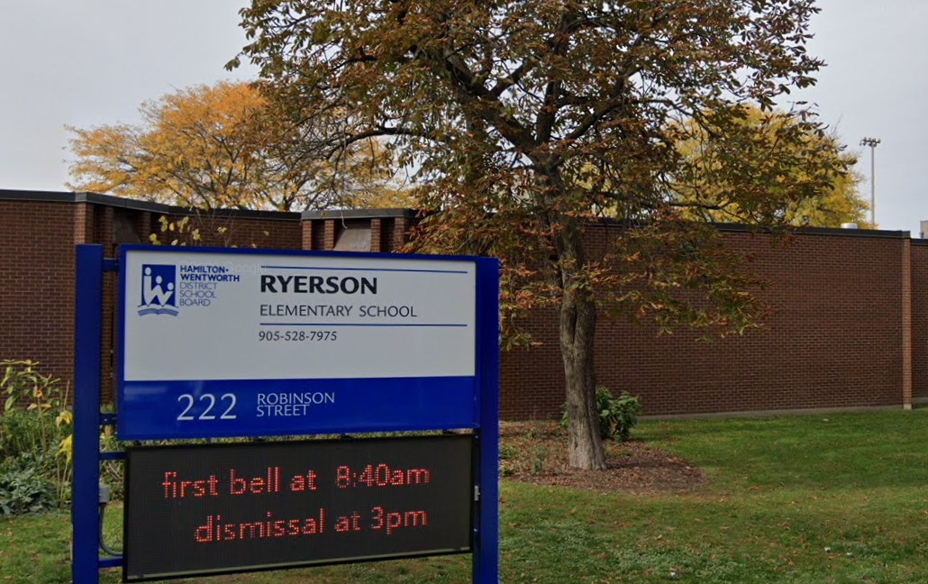 A recommendation will be presented in the week's ahead, to rename Hamilton's Ryerson Elementary School.