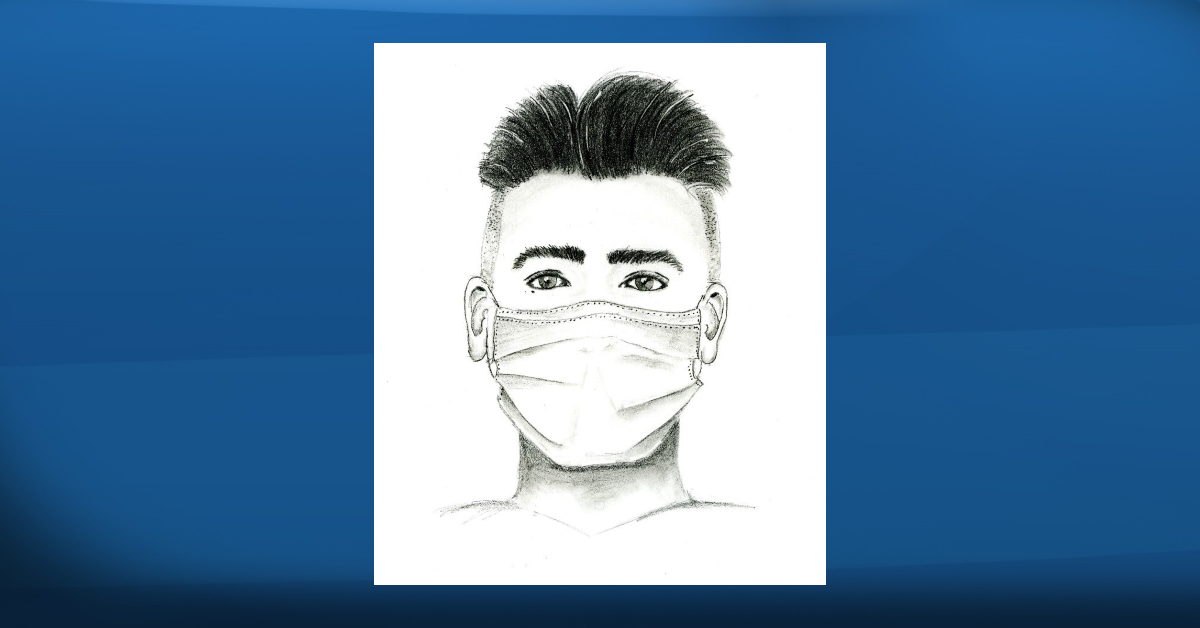 A police sketch of a suspect wanted after a girl was sexually assaulted in Silverberry Park near 30 Street and 31 Avenue in southeast Edmonton in early June 2021.