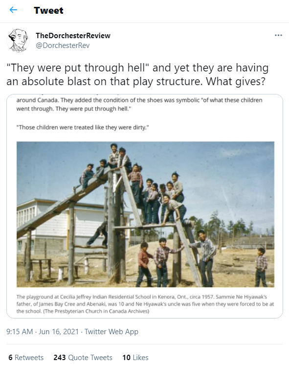 The social media post shared Wednesday by The Dorchester Review.