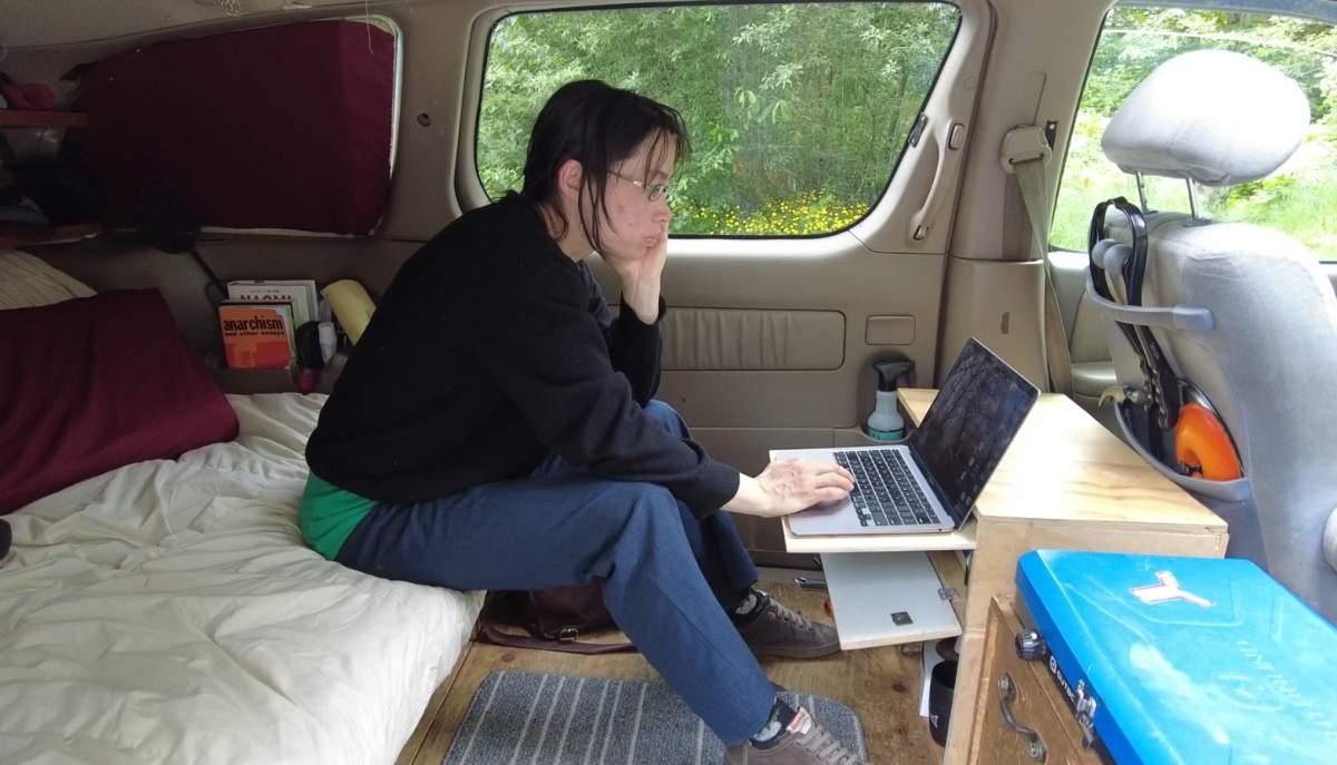 Thomasina Pidgeon has been living in her van for more than 25 years.