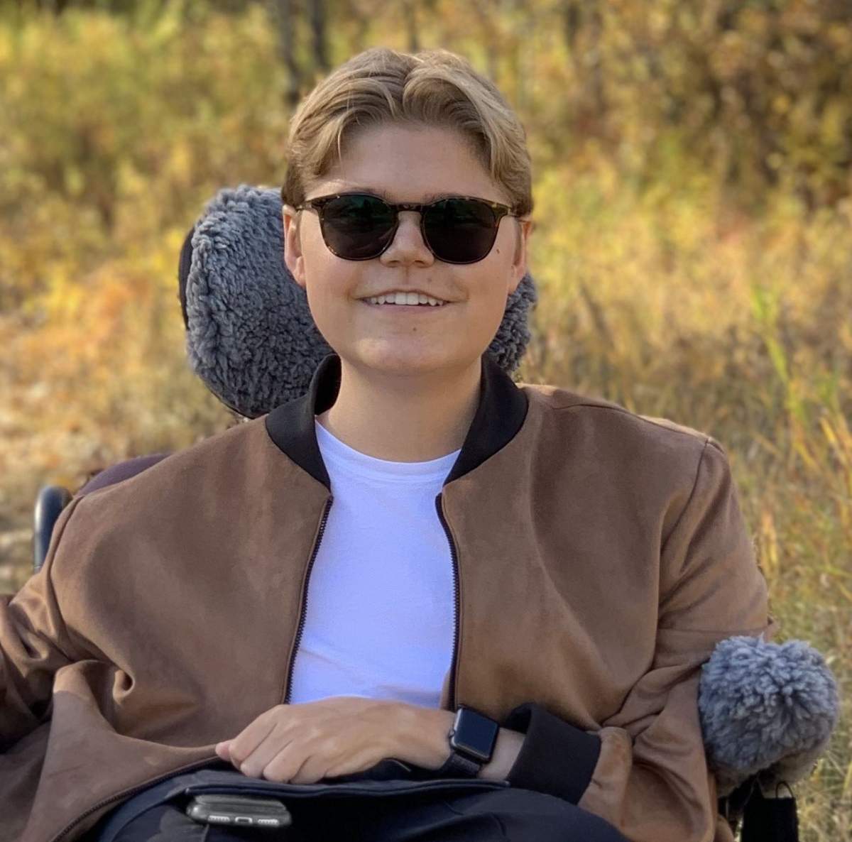 Zane Gibson, 23, was diagnosed with Duchenne muscular dystrophy when he was about four years old.