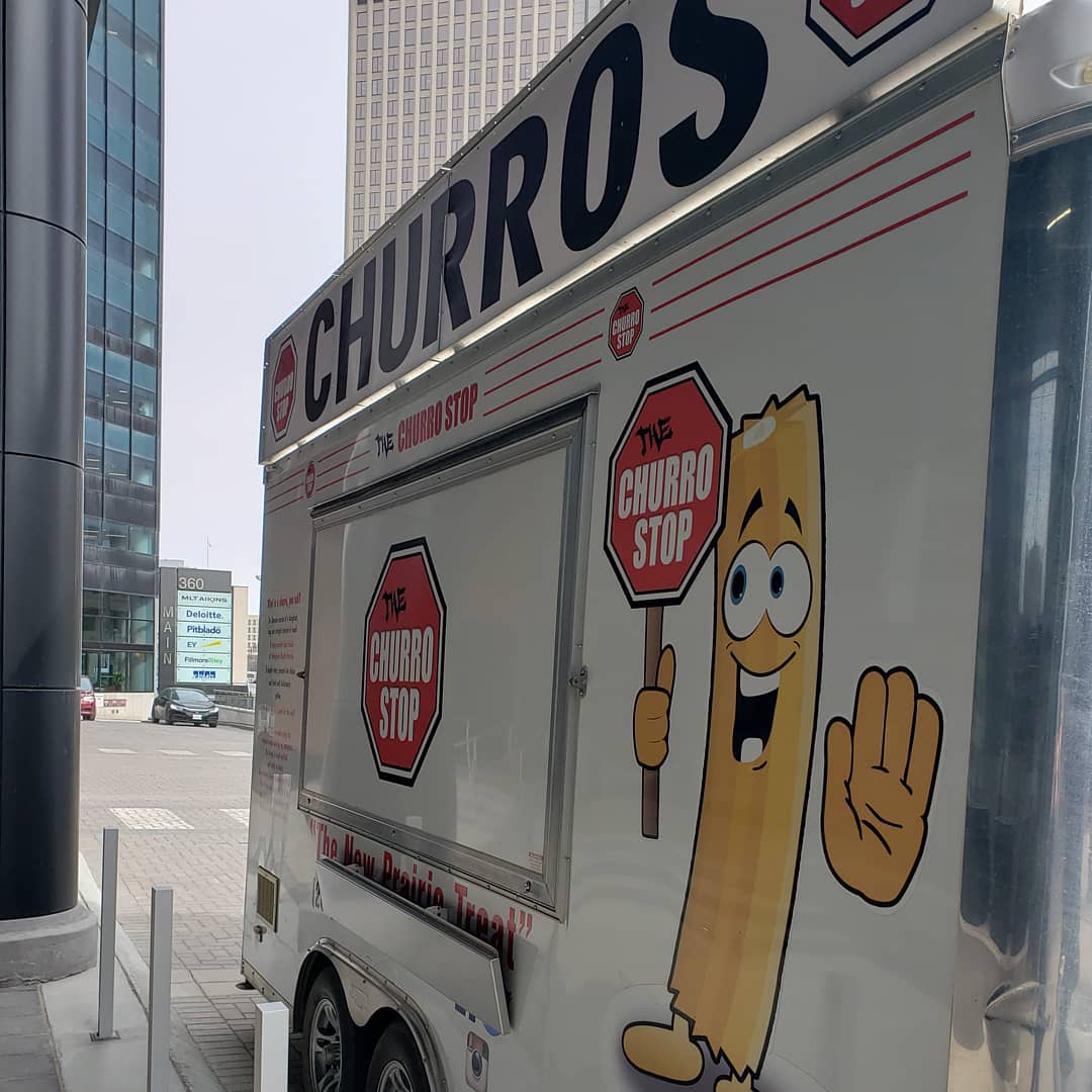 The Churro Stop food truck in downtown Winnipeg.