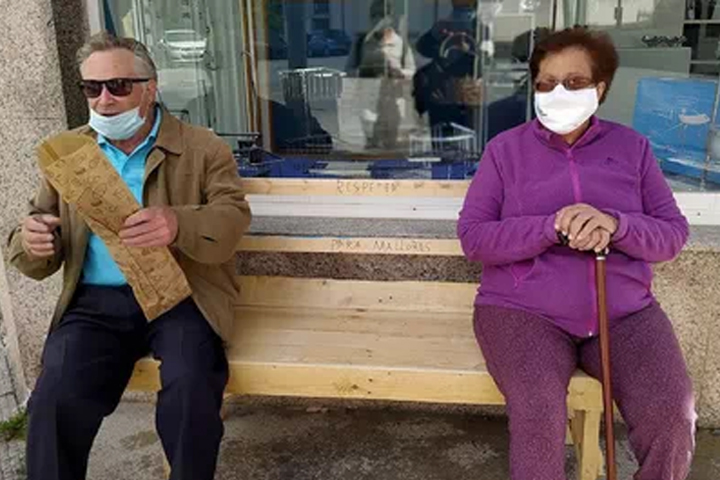 Spanish man, 82, builds bench in minutes after town ignores wife's plea