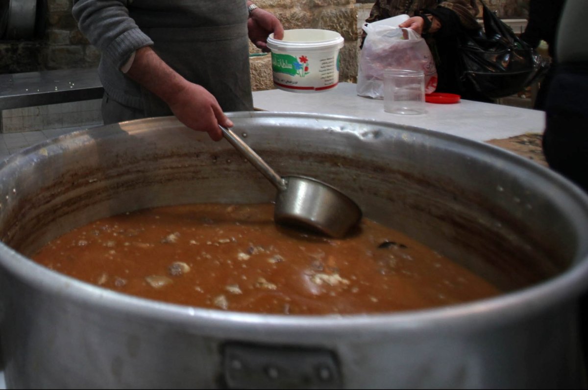 A pot of soup for a large gathering is shown in this file photo.