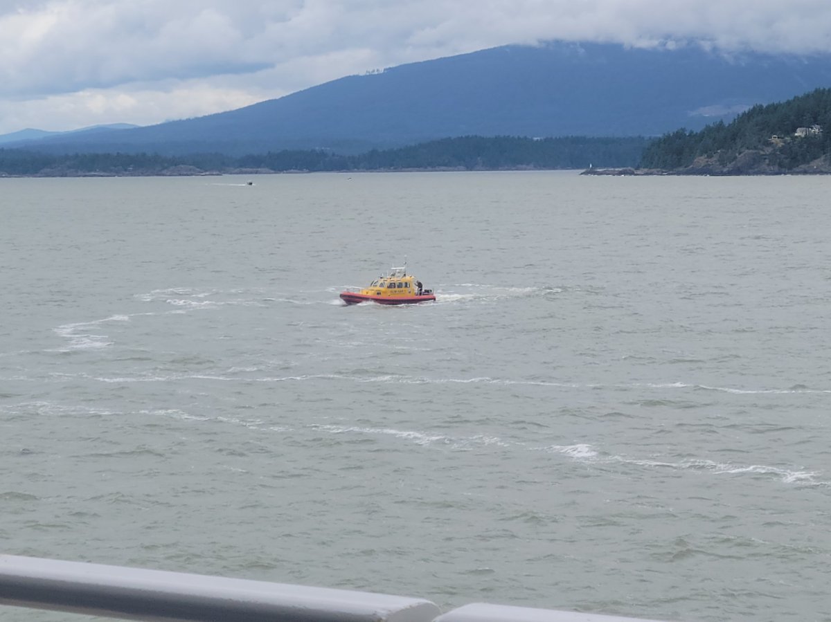 A Royal Canadian Marine Search and Rescue vessel recovered a person who went overboard from a BC Ferry on Sunday. 