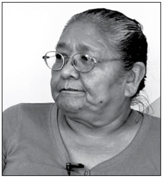 Julianna Alexander, a residential school survivor, pictured in a report by the Truth and Reconciliation Commission of Canada.