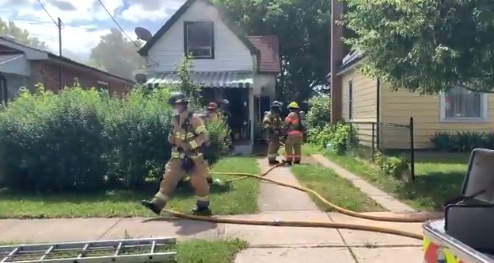 The London Fire Department says crews were called to a home on Madison Avenue Monday afternoon. A man was able to escape but a cat inside the house died. 