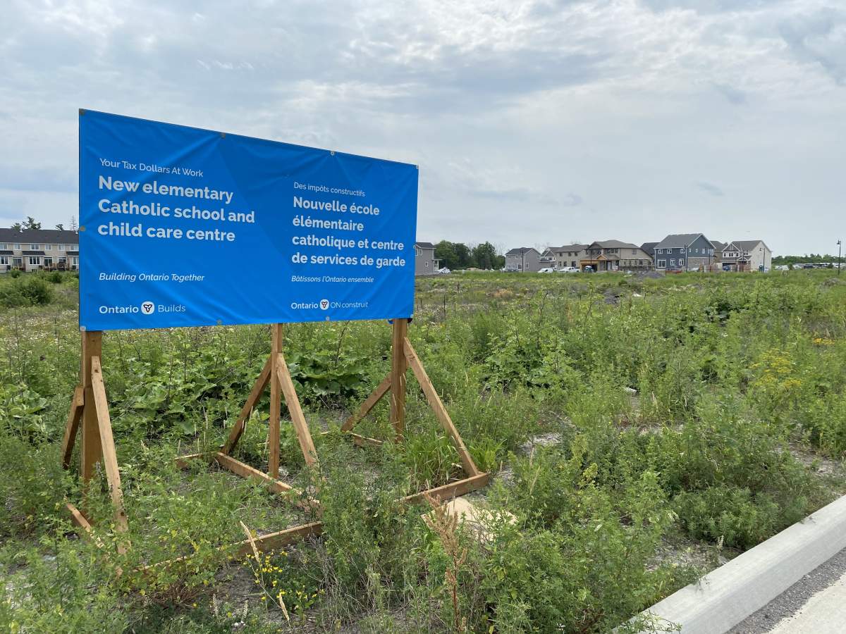 The Algonquin and Lakeshore Catholic District School Board has received nearly $17 million from the province government for a new elementary school in Kingston.