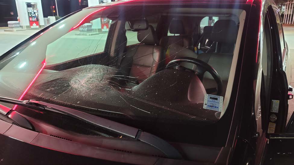 East Hants RCMP is asking for assistance from the public after rocks were thrown from an overpass on to passing vehicles.