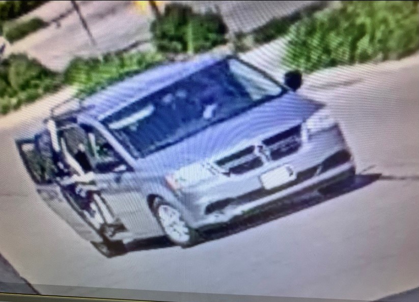 Guelph police said the minivan's licence plates were covered by white tape. 