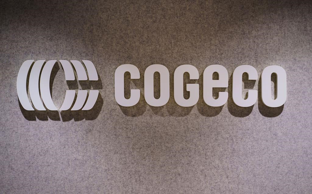 The Cogeco logo is seen in Montreal on Thursday, October 22, 2020.