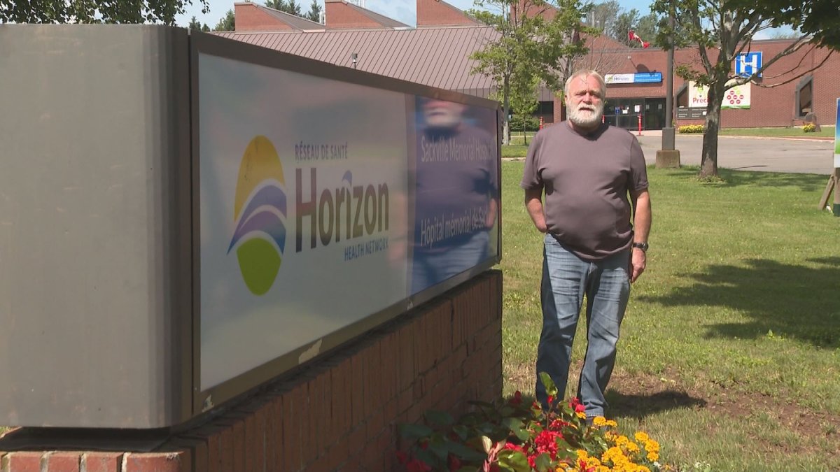 Bruce Phinney, a Sackville town councillor, was forced to drive to Moncton for care after undergoing a kidney stone attack earlier this month.