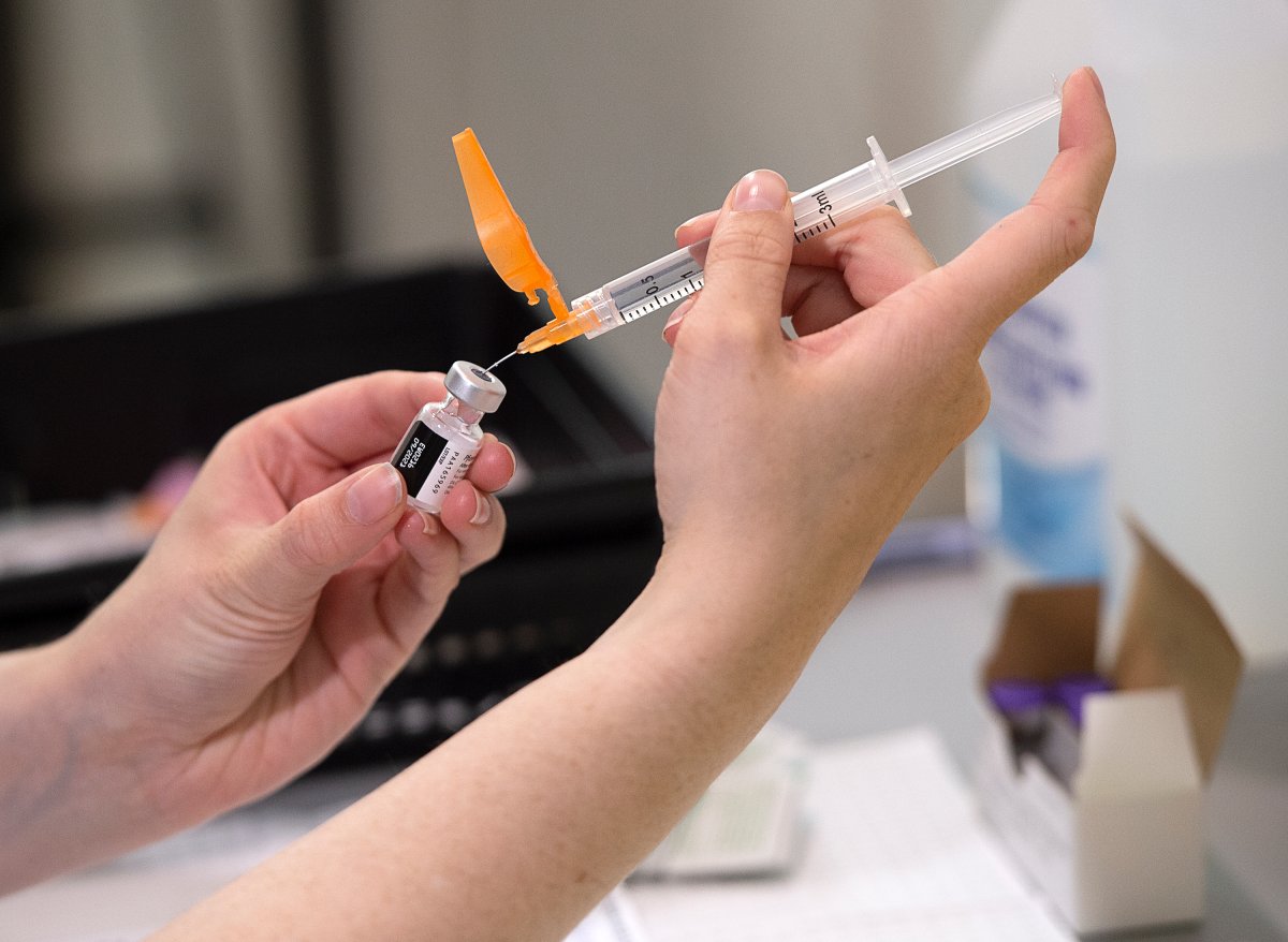Peterborough Public Health reports nearly 77 per cent of eligible residents are fully vaccinated for COVID-19.