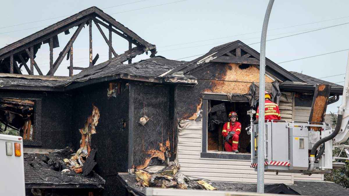 Seven people, including four children, have died in a house fire in Chestermere, Alta., just east of Calgary, Friday, July 2, 2021.