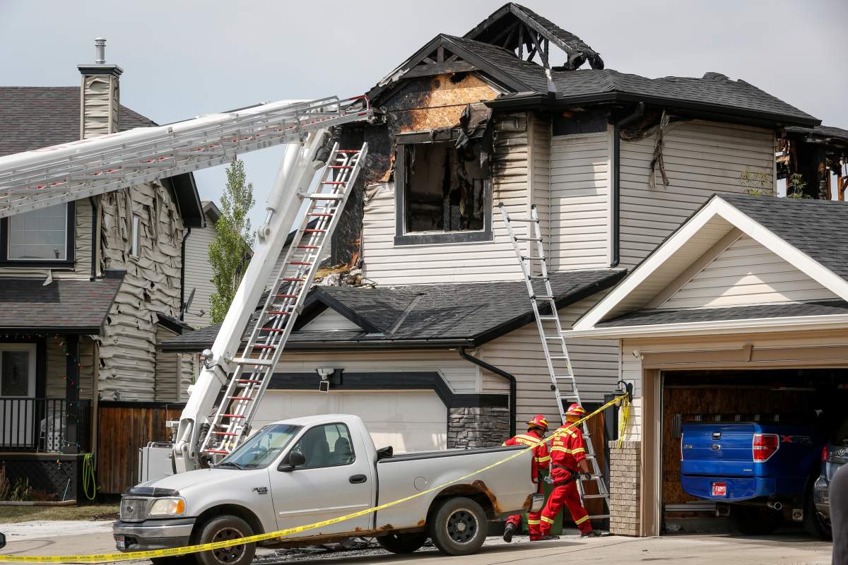 Seven people, including four children, have died in a house fire in Chestermere, Alta., just east of Calgary, Friday, July 2, 2021.