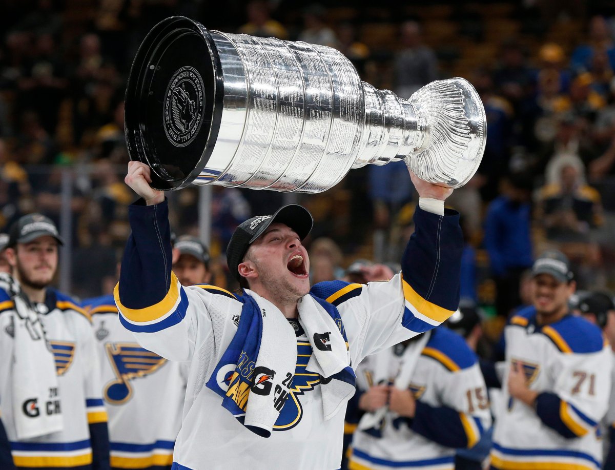 Vince Dunn, seen here with the Stanley Cup in 2019, has signed a two-year deal with the Seattle Kraken.
