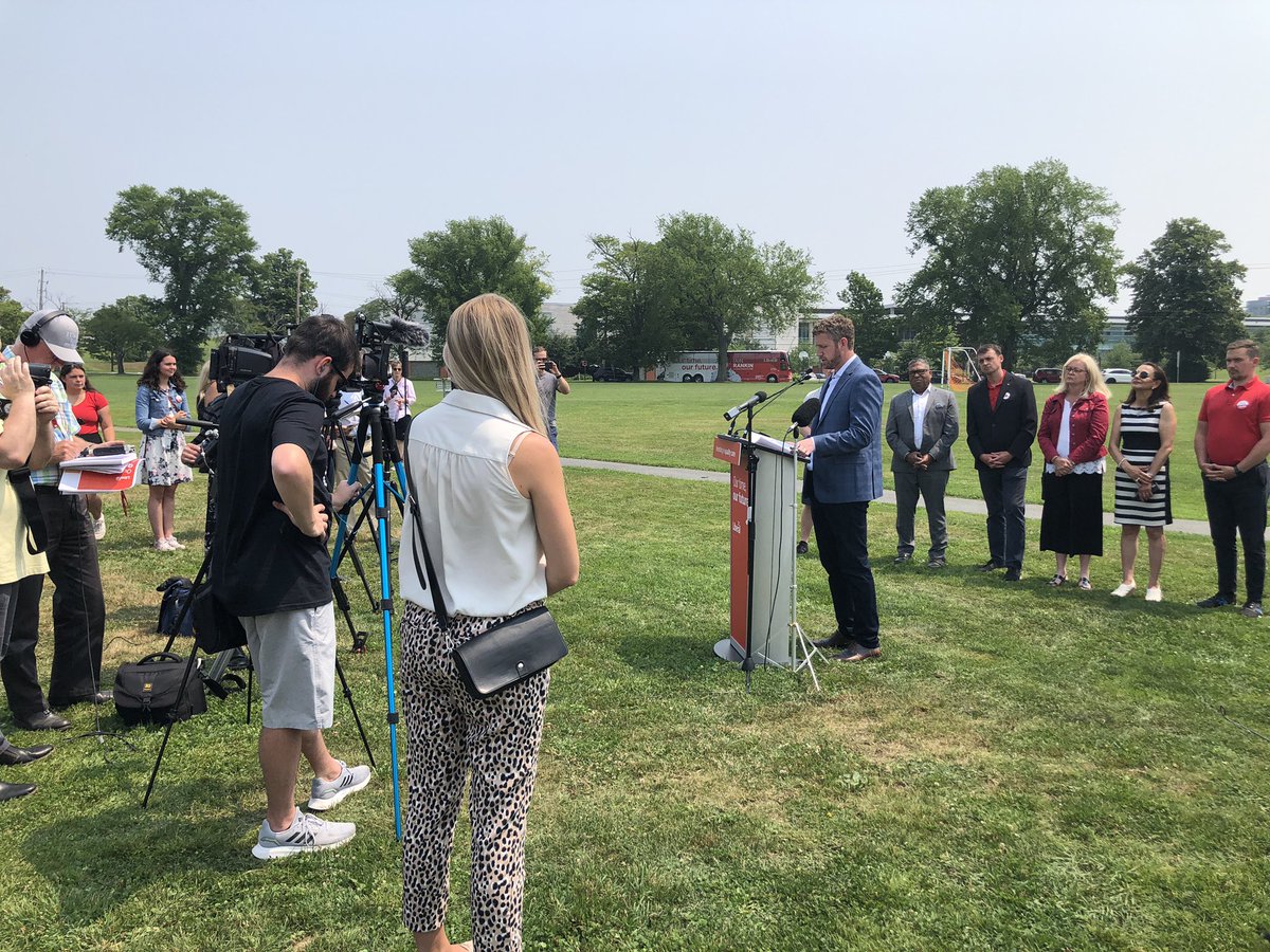 Nova Scotia Liberal Leader Iain Rankin makes a health-care promise during the election campaign on July 27, 2021. 