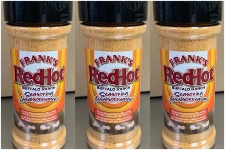 Voluntary recall issued for Frank's RedHot Buffalo Ranch Seasoning