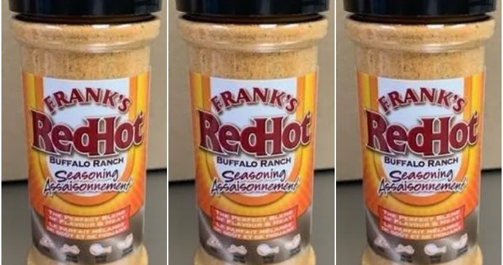 Voluntary recall issued for Frank’s RedHot Buffalo Ranch Seasoning