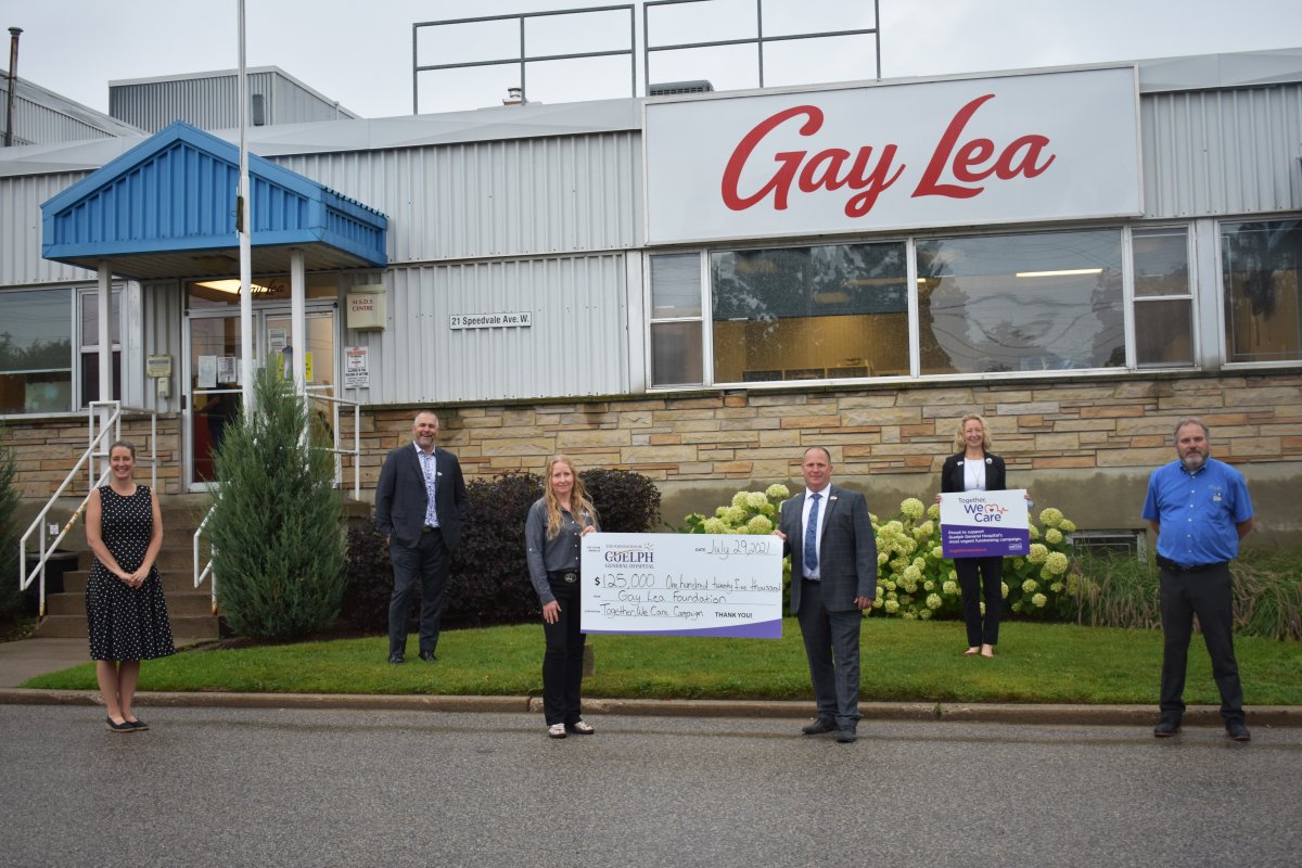 Gay Lea Foods has donated $125,000 to Guelph General Hospital.