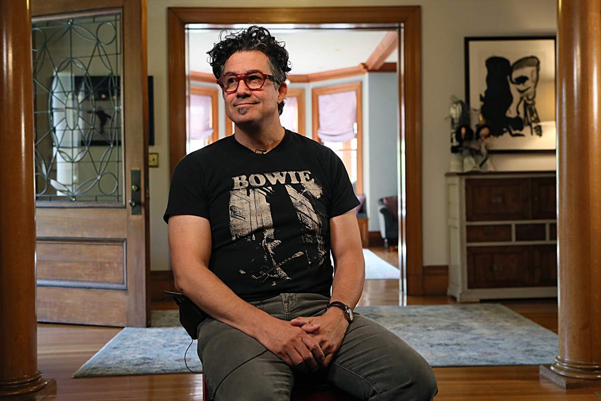 Derrick Rossi, one of the founders of Moderna, is pictured in his home in Newton, MA on Oct. 20, 2020. Rossi ended his relationship with Moderna in 2014. He wanted to use modified messenger RNA to find a new source of embryonic stem cells. 