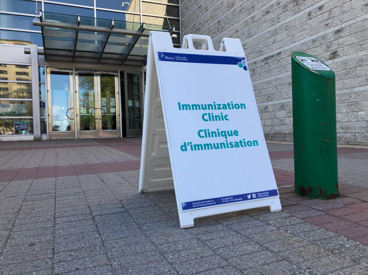 The COVID-19 vaccine clinic at Ottawa City Hall is one of five remaining sites in the city. So far, 70 per cent of the city's eligible residents are vaccinated with both shots.