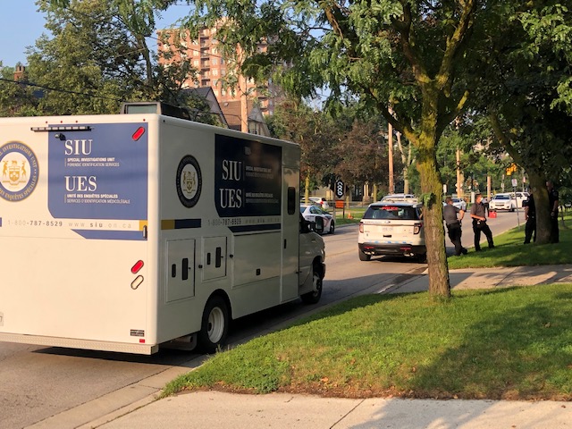 The Special Investigations Unit is investigating after a London police officer discharged their firearm Tuesday night.