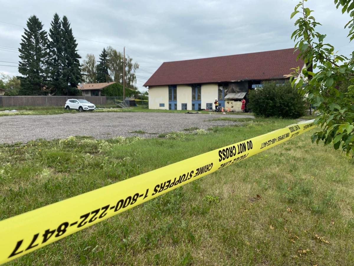 Calgary police are working with fire investigators to determine if a fire at a Forest Lawn church was deliberately set.