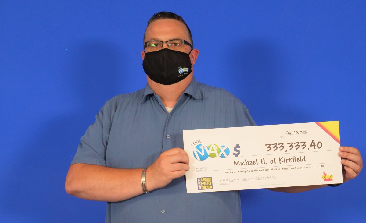 Michael Hermanson-Morton of Kirkfield can realize his dreams after winning $333,333.40 in the July 6, 2021 Lotto Max draw, splitting a $1M prize with two other tickets. 