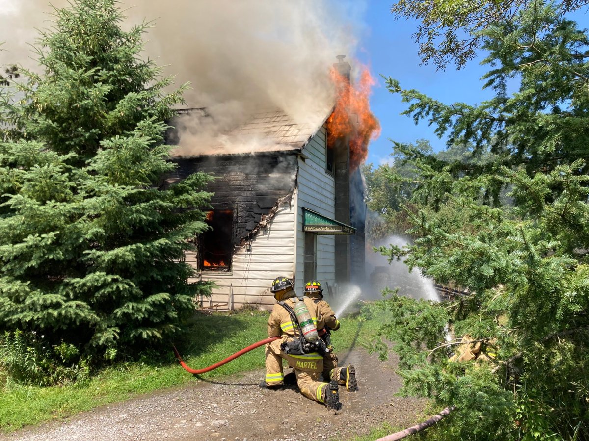 Ottawa Fire Services battled a house fire on Malakoff Road on Friday.