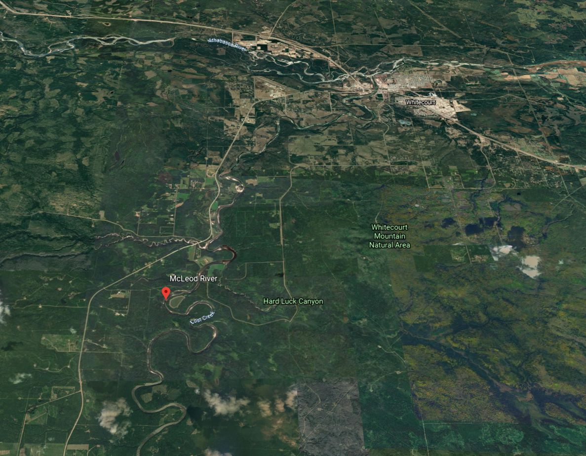 Whitecourt RCMP say a 31-year-old man's body was found in the McLeod River an hour after he reportedly fell into the water and did not surface on Monday, July 6, 2021. 