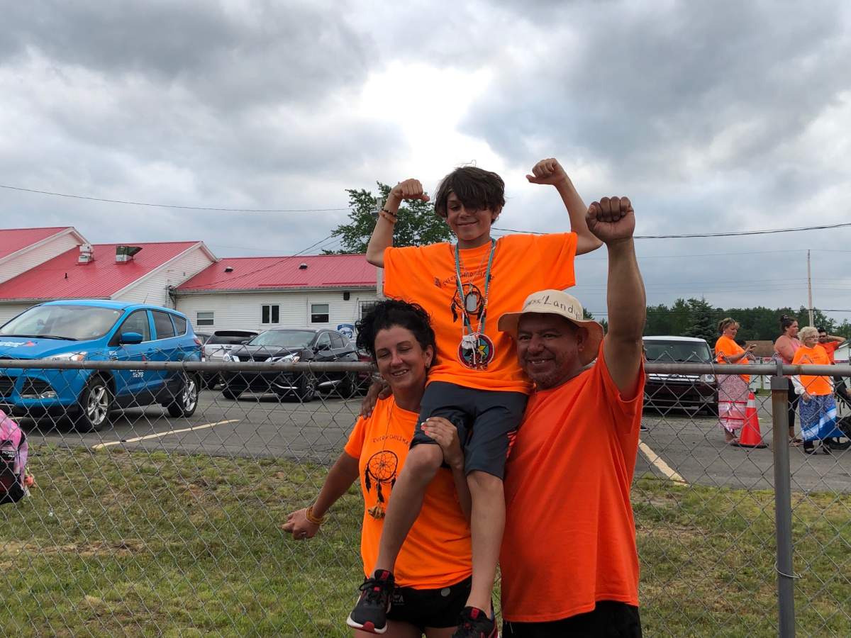 Landyn Toney wrapped up his six-day walk on Tuesday evening.