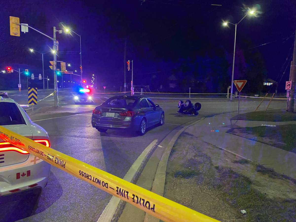 Police said there was a collision involving a vehicle and an ATV near Airport Road and Bovaird Drive East .