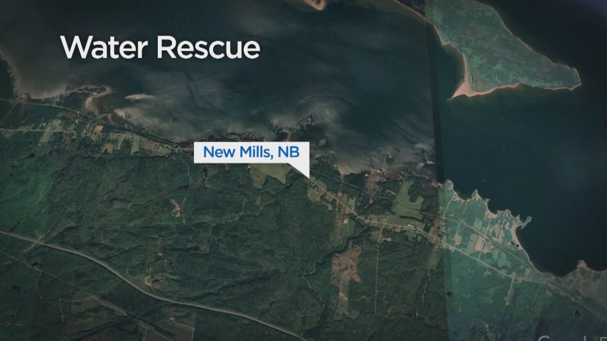 Three adults and two children were were brought to shore in New Mills, N.B.