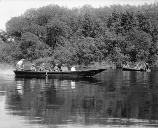 Campers at Rotary Boys Camp enjoy Clear Lake in 1926-27.