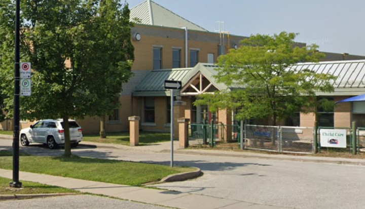The exterior of Rouge Valley Public School is seen in a 2019 file photo.